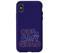Oh My Quad Funny Leg Day Fitness Case for iPhone X/XS