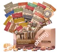 Oh!mysnacks Vegan Hamper - Healthy Snacks and Vegan Sweets Gift | Gift Hamper of Low Fat Snacks | Vegan Food Hamper containing Low Calorie Snacks | Healthy Snacks for Adults (45 Snacks)