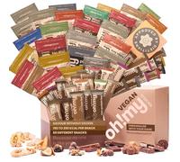 Oh!mysnacks Vegan Hamper - Healthy Snacks and Vegan Sweets Gift | Gift Hamper of Low Fat Snacks | Vegan Food Hamper containing Low Calorie Snacks | Healthy Snacks for Adults (60 Snacks)