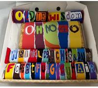 Oh No 40, 40th Birthday themed, funny novelty chocolate box. For friends, family and work collegues. (7 inch white box, Main bar - white choc)