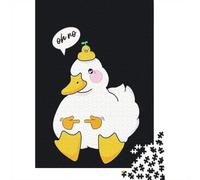 Oh No Duck 1000 Piece Puzzle, Animal Theme Jigsaw, Relaxing Activity for Adults, 38x26cm/1000pcs