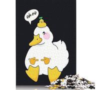 Oh No Duck Jigsaw Puzzles Puzzle for Adults Kids. 1000 Pieces Whimsical Challenge Toy Educational Game Home Decoration for Educational Games Gifts 1000pcs (38x26cm)