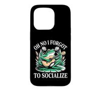 Oh No I Forgot To Socialize Introvert Jokes Case for iPhone 15 Pro