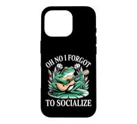 Oh No I Forgot To Socialize Introvert Jokes Case for iPhone 16 Pro