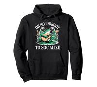 Oh No I Forgot To Socialize Introvert Jokes Pullover Hoodie