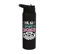 Oh No I Forgot to Socialize The Children Stainless Steel Insulated Water Bottle