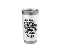Oh No I Picked The Wrong White Elephant Gift Exchange Party Stainless Steel Insulated Tumbler