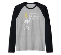 Oh no! I'm Under a tack Stickman Stick Figure Graphic Funny Raglan Baseball Tee