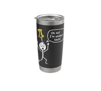 Oh no! I'm Under a tack Stickman Stick Figure Graphic Funny Stainless Steel Insulated Tumbler