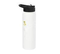 Oh no! I'm Under a tack Stickman Stick Figure Graphic Funny Stainless Steel Insulated Water Bottle