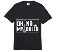 Oh No My Queen Chess Piece Chess Board Game Grandmaster Comfort Colors Adult Heavyweight T-Shirt