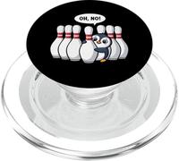 Oh No Penguin Bowling PopSockets PopGrip for MagSafe