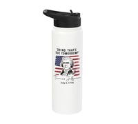 Oh No That's Due Tomorrow July 4th Thomas Jefferson Funny Stainless Steel Insulated Water Bottle
