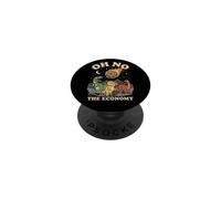 Oh No The Economy Dinosaur Meteor Extinction PopSockets Adhesive PopGrip
