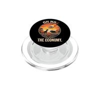 Oh No The Economy Dinosaur Meteor Extinction PopSockets PopGrip for MagSafe