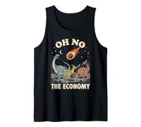 Oh No The Economy Dinosaur Meteor Extinction Tank Top