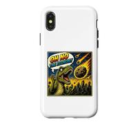 Oh No The Economy Funny T. Rex Dinosaur Meme Case for iPhone X/XS