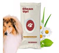 OH NORMAN! Clean Up Paw Wipes for Dogs (8x7) by Kaley Cuoco, Gentle Pet Grooming Wipes, Plant-Based and Unscented, 100 Count