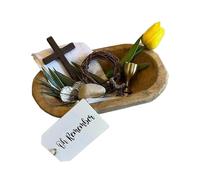 Oh Remember Kit-Symbols of the Easter Resurrection,Christian Decorations Tray,Faith Keepsake Religious Collection Decors for Corner Home Office Tabletop