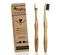 OH RIGBY Dog Toothbrush- 10,000 Ultra-Soft Bristles for Sensitive Pet Teeth & Gums- Natural Bamboo Toothbrush for Comfortable, Gentle Deep Cleaning