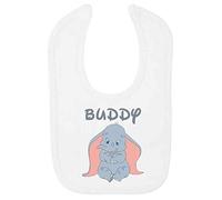 Oh Sew Simple BABY ELEPHANT PERSONALISED BABY BIB - PRINTED WITH THE NAME OF YOUR CHOICE