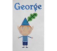 Oh Sew Simple Ben Personalised Super Soft Fleece baby Blanket (White)