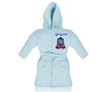 Oh Sew Simple Thomas Train Luxury Personalised & Applique Super Soft Fleece Dressing Gown/Bathrobe (2-3 Years)