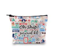 Oh Ship! Cruise Vacation Survival Kit - Travel Makeup Bag & Accessories Gift for Cruisers (EU)