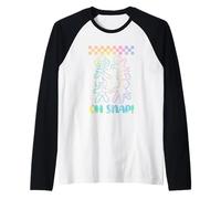 Oh Snap Broken Gingerbread Cookies Raglan Baseball Tee