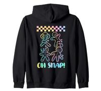 Oh Snap Broken Gingerbread Cookies Zip Hoodie