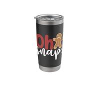 Oh Snap Christmas Ginger Bread Man Broken Arm Stainless Steel Insulated Tumbler