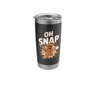 Oh Snap Christmas Gingerbread Baseball Stainless Steel Insulated Tumbler
