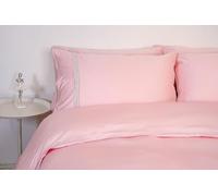 Oh So Bamboo 4 Piece Bedding Set - Rose Quartz - King - Embroidered Design - 100% Organic Bamboo Viscose Cooling Silky Soft & Smooth - Luxurious Comfort for a Restful Sleep - Hypoallergenic