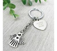 Oh So Precious Angel Charm Memorial Keyring Always In My Heart