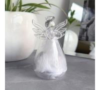 Oh So Precious Feather Filled Glass Angel Thoughtful Memorial Gift