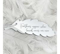 Oh So Precious Mirror Acrylic Feather Hanging Decoration