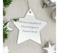 Oh So Precious Mirrored Acrylic Star Hanging Decoration