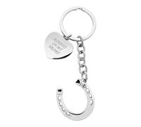 Oh So Precious Pet Keepsakes Horse Memorial Keyring - Always in My Heart Charm | Bereavement Gift | Stainless Steel Horse Shoe Keepsake | Horse Lover Remembrance Sympathy Gift