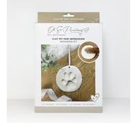 Clay Pet Paw Impression Kit | Clay Moulding Keepsake for Dogs & Cats | Easy-to-Use | Memorial, Puppy & Kitten Paw Prints | Air Drying Clay