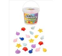 Oh So Sensory Mini Squishmeez, Sensory Fidget Toys, 24 Pack with Tub Container, Ages 3+