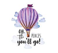 Oh the places you will go : Kids quote journal,Mix 90P Lined ruled 20P Dotted grid,8.5x11 in,110 undated pages: Quote journal to write in your wisdom ... for life/ business /office /student/ teacher