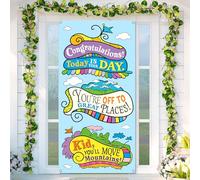Oh The Places You'll Go Door Cover Graduation Travel Theme Party Decor Front Door Porch Banner Photography Decoration