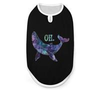 Oh Whale Aquatic Ephemera Dog Shirts Patterned Pet Clothes Tank Top Sleeveless T-Shirt for Cats Puppy L