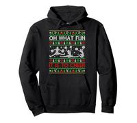 Oh What Fun It is to Cheer Christmas Cheerleading Ugly Xmas Pullover Hoodie