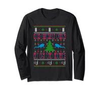 Oh What Fun It Is To Dive Ugly Christmas Santa Scuba Diving Long Sleeve T-Shirt