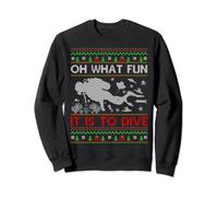 Oh What Fun It Is To Dive Ugly Scuba Diving Christmas Sweatshirt