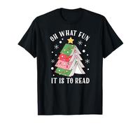 Oh What Fun It is to Read Book Christmas Tree T-Shirt