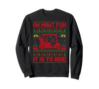 Oh What Fun It Is To Ride Golf Cart Golfer Ugly Christmas Sweatshirt