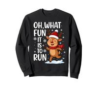 Oh What Fun It Is To Run Reindeer Christmas Sweatshirt