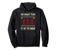 Oh What Fun It is to Run Ugly Christmas Sweater Running Xmas Pullover Hoodie